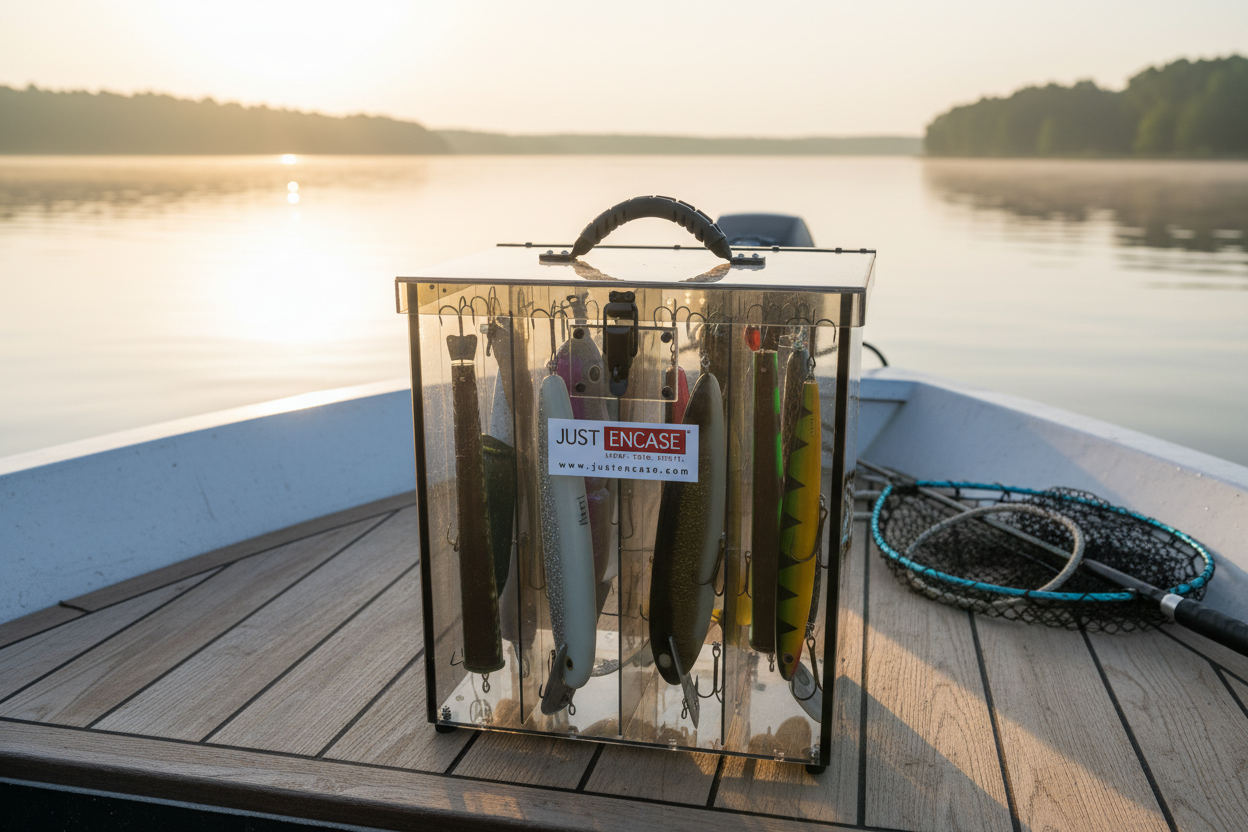 Trolling Bait Box in fishing setting